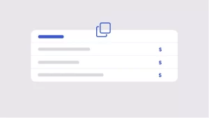 Price copy table